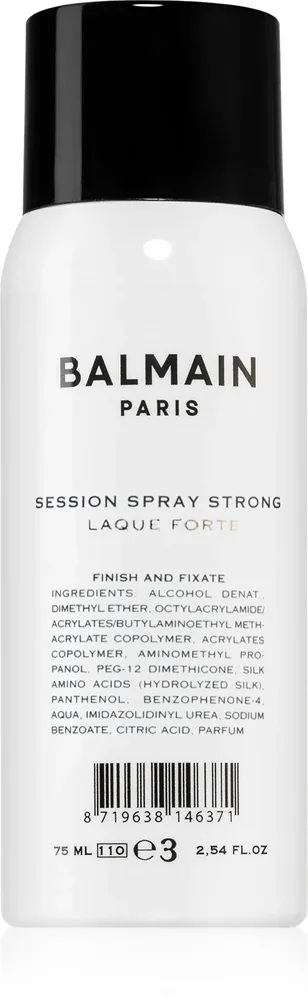 Balmain Hair Couture Session Spray - Лак для волос сильной фиксации в удобной упаковке для путешествий, 75 мл