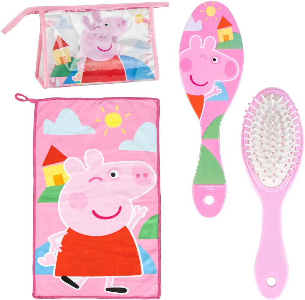 Дорожный набор Peppa Pig Travel Set с расчёской и полотенцем, 1 шт