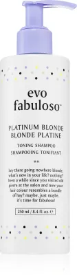 EVO Fabuloso Toning Shampoo - Фиолетовый тонирующий шампунь, нейтрализующий желтоватые оттенки, 250 мл