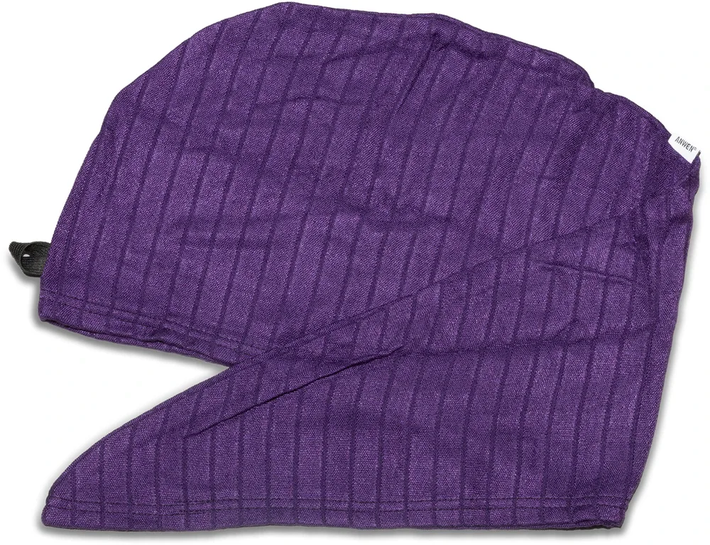 Тюрбан для волос Anwen Dry It Up из микрофибры, с застёжкой, 1 шт Purple