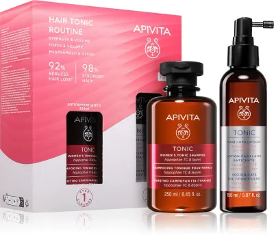 Apivita Tonic Women's Hair Tonic Routine Set - Набор против выпадения волос, 2 шт