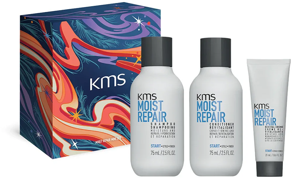 KMS Moist Repair Mini Set - Набор для волос: питание и увлажнение, 1 шт