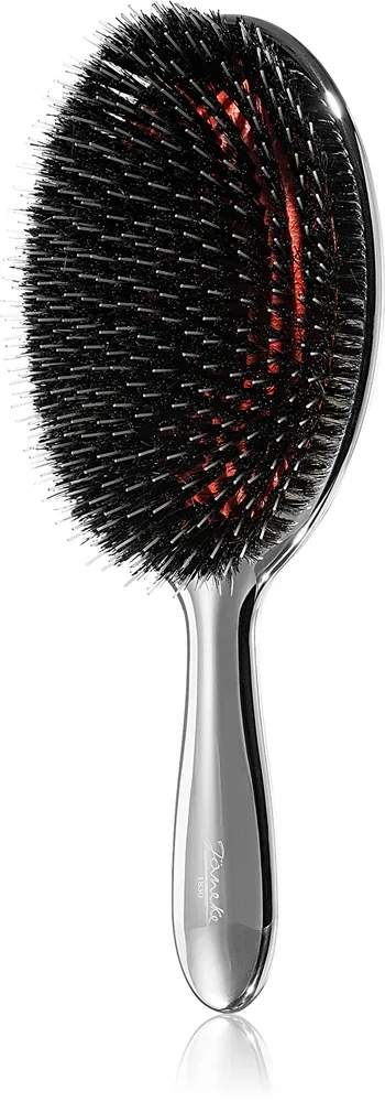 Щётка для волос Janeke Chromium Line Air-Cushioned Brush на воздушной подушке, с натуральной щетиной 23 x 9,5 x 4,5 cm, 1 шт