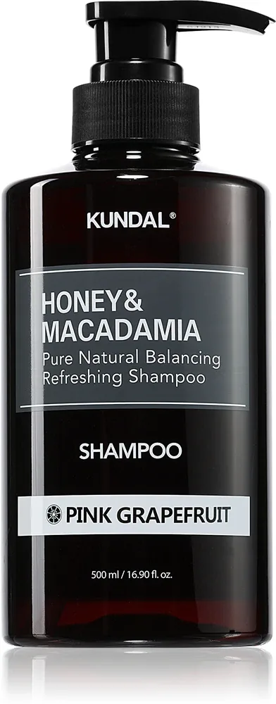 KUNDAL Honey & Macadamia Pink Grapefruit - Натуральный шампунь для сухих и поврежденных волос, 500 мл