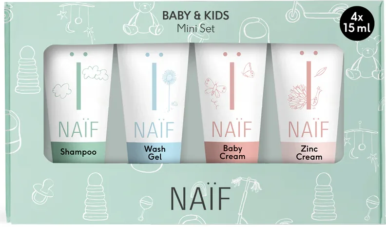 Набор для ухода за детьми Naif Baby Kids, дорожный формат для детей