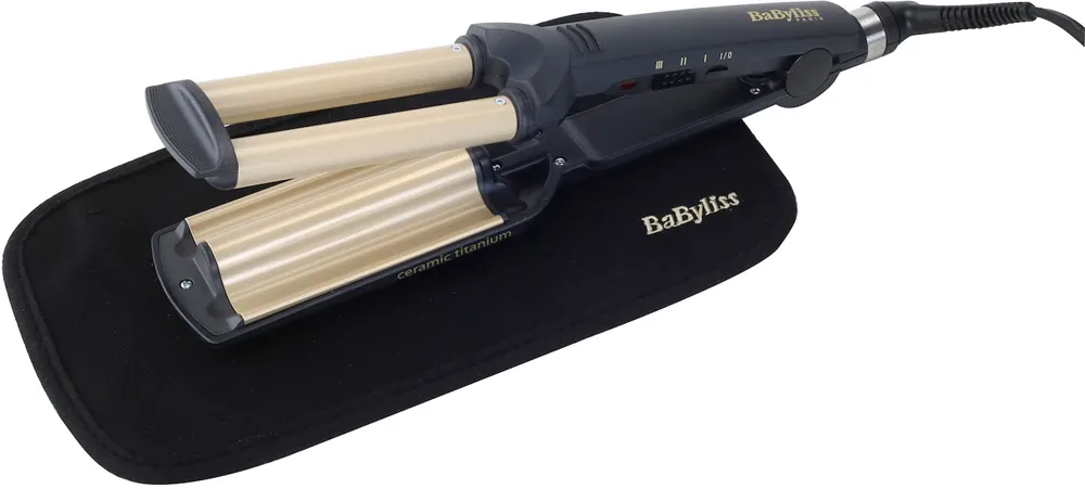 Стайлер для волн BaByliss Curlers Easy Waves с керамическо-титановым покрытием, три температурных режима, 1 шт (C260E)