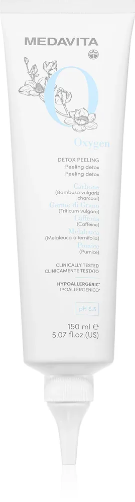 Пилинг для кожи головы Medavita Oxygen Detox Peeling с кофеином и активированным углём, 150 мл