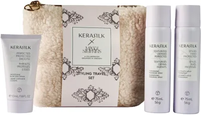 KERASILK Styling Travel Set - Набор для идеального вида волос для женщин в путешествии, 3 шт