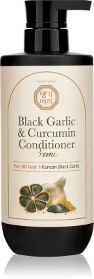 DAENG GI MEO RI Black Garlic & Curcumin Treatment - Кондиционер для ухода за густыми волосами и защиты от ломкости, 500 мл