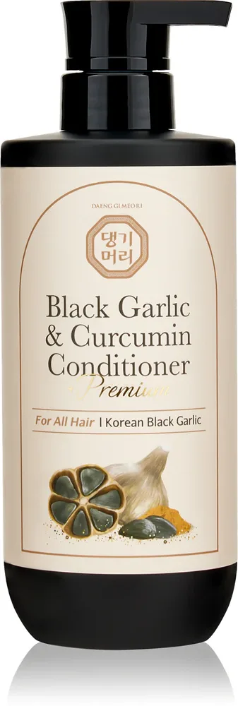 DAENG GI MEO RI Black Garlic & Curcumin Treatment - Кондиционер для ухода за густыми волосами и защиты от ломкости, 500 мл