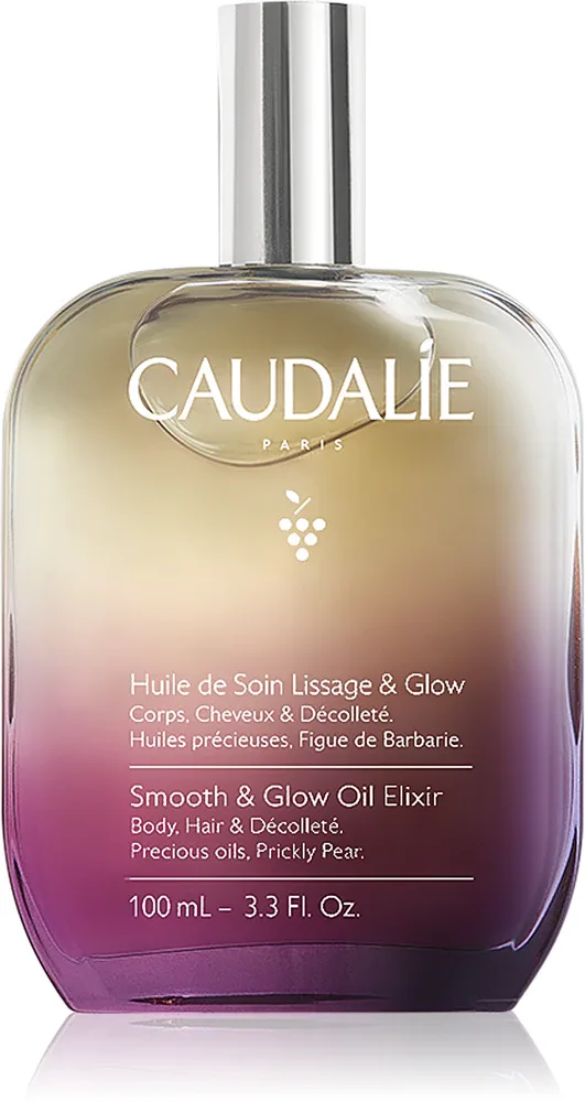 Caudalie Smooth & Glow Oil Elixir - Многофункциональное масло для тела и волос, 100 мл