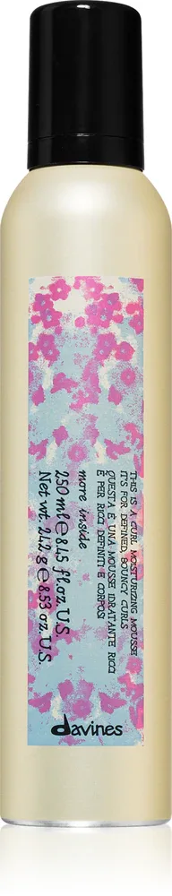 Davines More Inside Curl Moisturizing Mousse - Пена для волос, выделяющая локоны, 250 мл