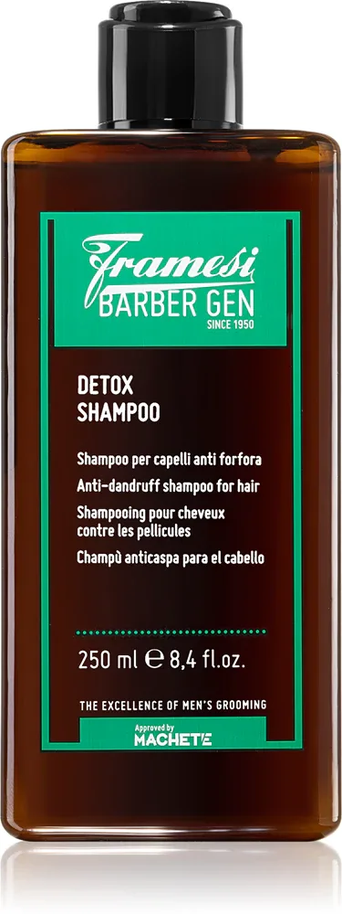 Framesi Barber Gen Detox - Шампунь против перхоти с очищающим и детоксицирующим действием, 250 мл