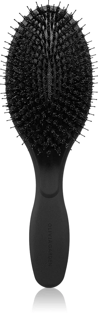 Olivia Garden Expert Care Boar & Nylon Bristles Black - Овальная щетка для волос, 1 шт