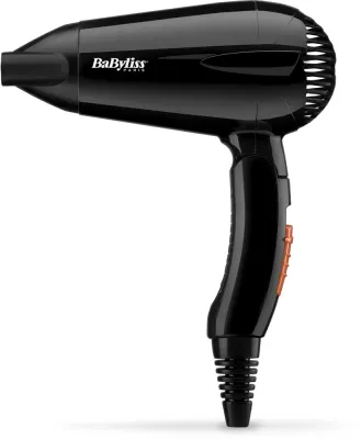 Фен для волос BaByliss Travel Dry 2000 5344E дорожный, со складной ручкой и концентратором, 2000 Вт