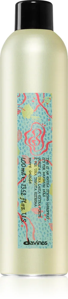 Davines More Inside Extra Strong Hair Spray - Лак для волос с сильной фиксацией, 400 мл