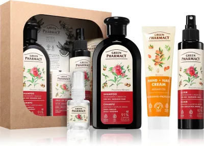 Green Pharmacy Argan Oil & Pomegranate Set - Подарочный набор для экстремально сухих волос