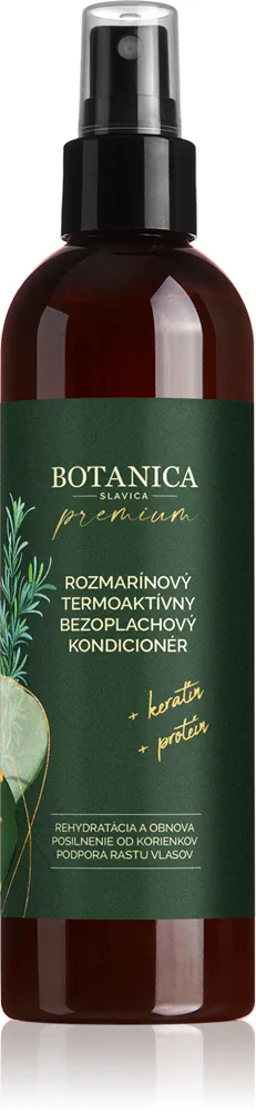 Soaphoria Botanica Slavica Rosemary Protective Leave-In Conditioner - Термохронный спрей для использования с утюжкой и курчавыми волосами, 150 мл