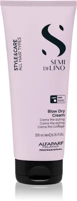 Alfaparf Milano Semi di Lino Style&Care Blow Dry Cream - Крем для защиты и ускорения сушки волос для всех типов волос, 200 мл