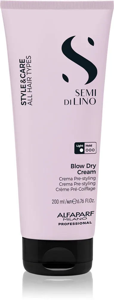 Alfaparf Milano Semi di Lino Style&Care Blow Dry Cream - Крем для защиты и ускорения сушки волос для всех типов волос, 200 мл