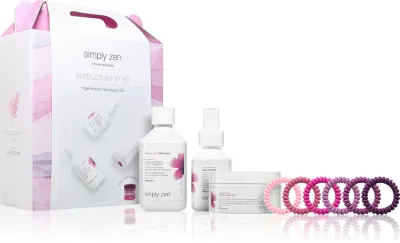 Simply Zen Restructure In kit - Набор для сухих и поврежденных волос, 3 шт