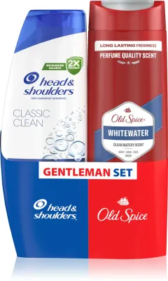 Head & Shoulders Classic Clean + Whitewater - Набор для ухода за волосами и телом для мужчин