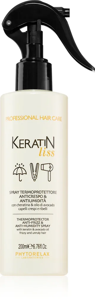 Термозащитное средство для волос Phytorelax Laboratories Keratin Liss разглаживающее, против пушистости, 250 мл