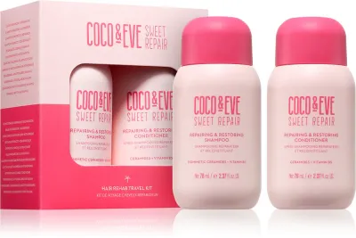 Coco & Eve Sweet Repair Hair Rehab Travel Kit - Набор для волос: путешественник для поврежденных и окрашенных волос, 2 мл