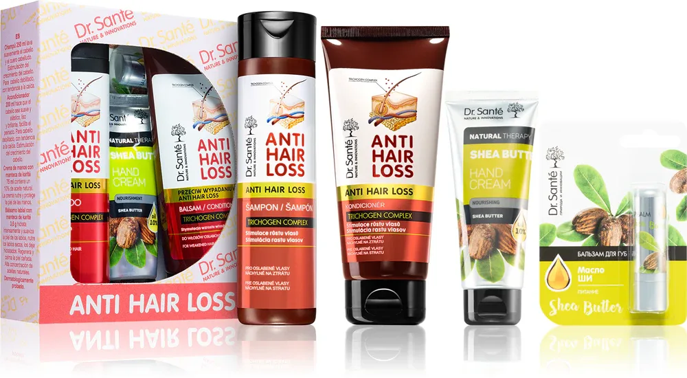 Dr. Sante Anti Hair Loss - Подарочный набор для слабых волос с склонностью к выпадению, 4 шт