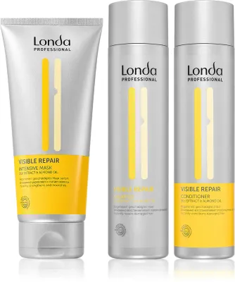 Londa Professional Visible Repair Set - Удобная упаковка для восстановления поврежденных волос, 3 шт