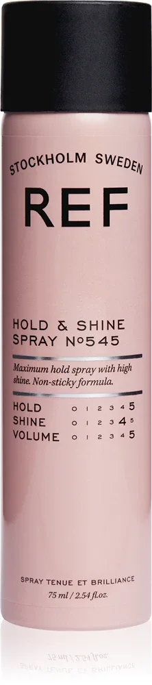 Лак для волос REF Hold Shine Spray N545 сильной фиксации, дорожный формат, 75 мл