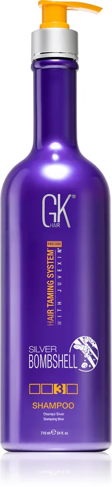 GK Hair Silver Bombshell - Шампунь для волос блонд, нейтрализующий рыжие оттенки