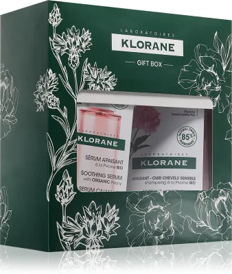 Klorane Peony Bio - Подарочный набор для волос, 2 шт