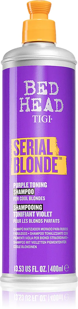 TIGI Serial Blonde Purple Toning Shampoo - Фиолетовый тонирующий шампунь для светлых волос с балаяжем, 400 мл