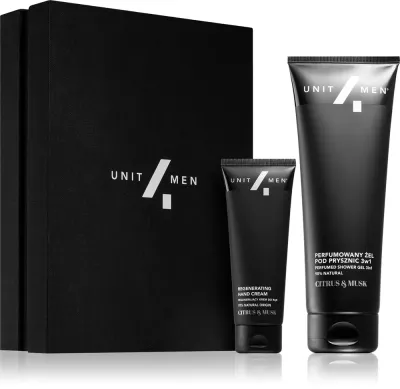 Unit4Men Regenerating set Citrus & Musk - Набор увлажняющей косметики для лица