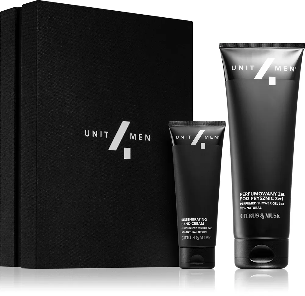 Unit4Men Regenerating set Citrus & Musk - Набор увлажняющей косметики для лица