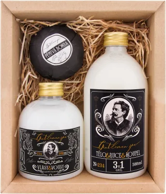 Bohemia Gifts & Cosmetics Gentleman Spa - Набор для ванны Bohemia Gifts Cosmetics Gentleman Spa подарочный, 3 предмета