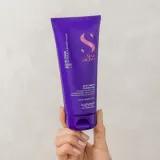 Alfaparf Milano Semi di Lino Blonde - Фиолетовый кондиционер для светлых волос с балаяжем, 200 мл — фото 2