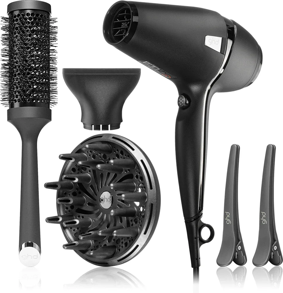 Набор для укладки волос ghd Air фен, диффузор, щётка и зажимы, подарочный