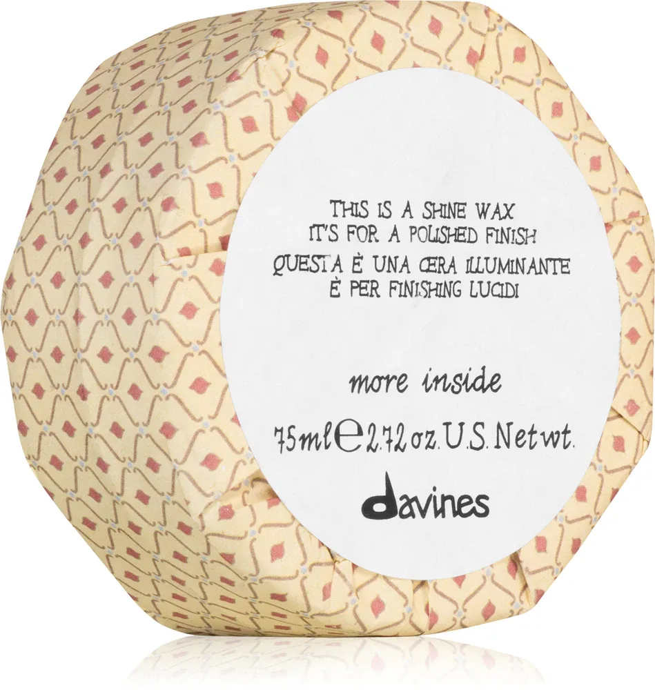 Davines More Inside Shine Wax - Воск для волос для придания блеска и мягкости, 75 мл