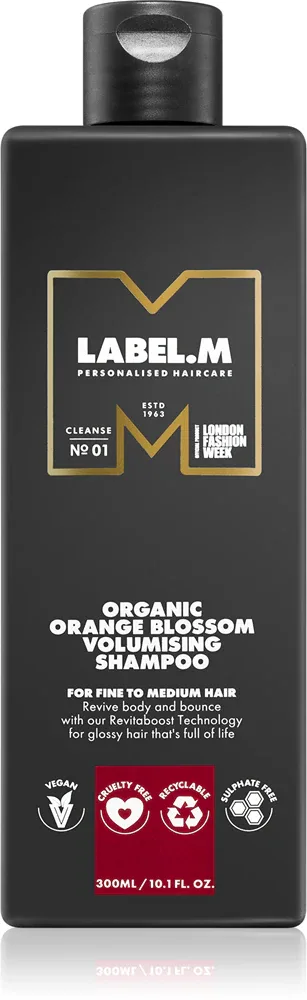label.m Organic Orange Blossom - Шампунь для придания объема волосам, 300 мл