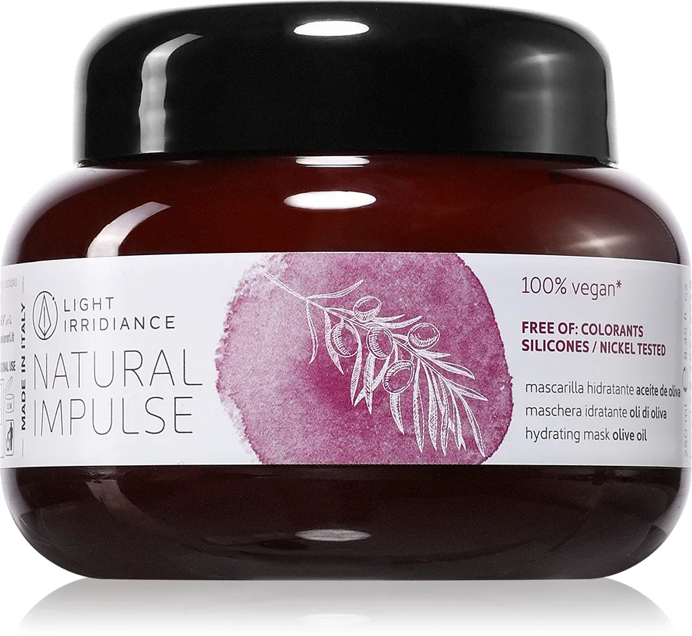 Light Irridiance Natural Impulse Olive oil - Увлажняющая маска для легкого расчесывания волос, 250 мл