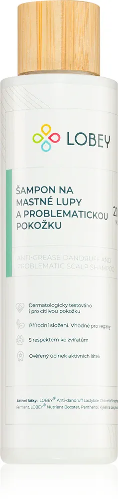 Lobey Hair Care - Шампунь для жирной кожи головы, 200 мл