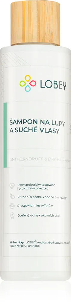 Lobey Hair Care - Шампунь против перхоти для сухих волос, 200 мл