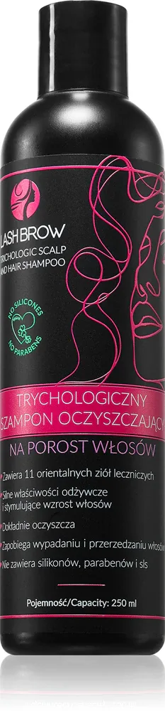 Lash Brow Trichologic Scalp and Hair - Нежный очищающий шампунь для волос, 250 мл