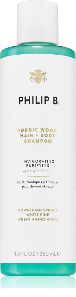 Philip B. White Label Nordic Wood - Очищающий шампунь для тела и волос, 350 мл