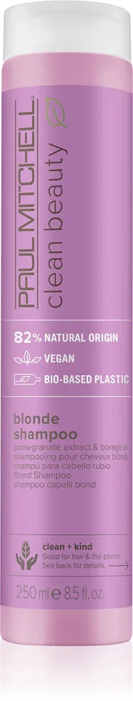 Paul Mitchell Clean Beauty Blonde Shampoo - Фиолетовый шампунь для осветленных волос с холодным блондом, 250 мл
