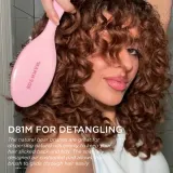 Щётка для волос Denman Style D81M Style and Shine Brush плоская, со щетиной кабана и нейлона, 1 шт Pink Crush — фото 3
