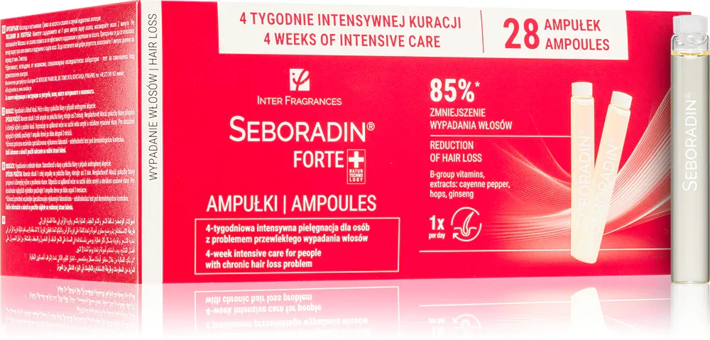 Seboradin Forte - Ампулы против выпадения волос