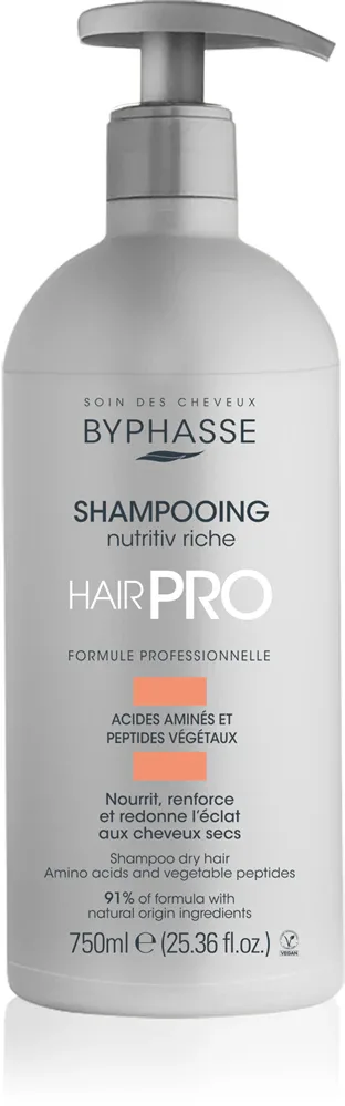 BYPHASSE Hair Pro - Питательный шампунь для сухих волос, 750 мл
